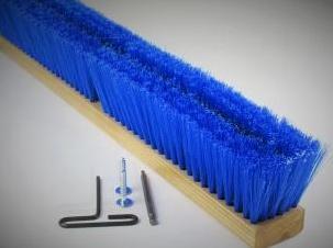 24″ Wire Center with Medium Bristle Push Broom (6 Pack)