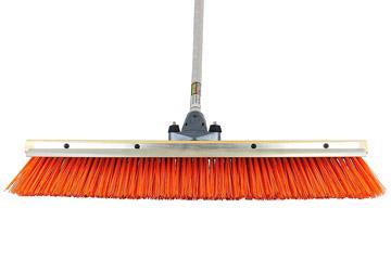 24″ Coarse Safety Orange Push Broom (6 Pack)