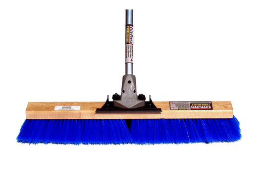 24″ Wire Center with Medium Bristle Push Broom (6 Pack)
