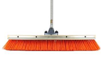 30″ Coarse Safety Orange Push Broom (6 Pack)