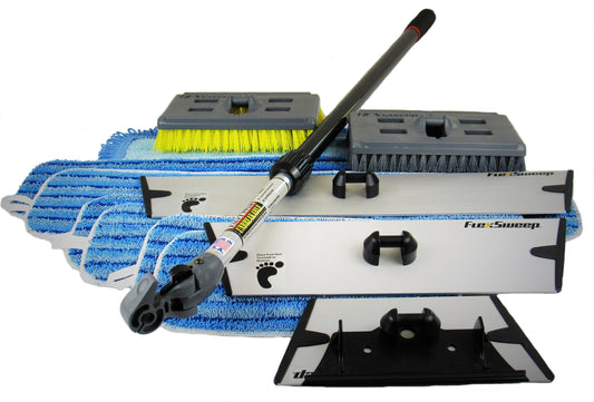 Easy-Clean™ Snap-On™ Complete Line of Flat Mops and Scrub Brushes (3 Pack)