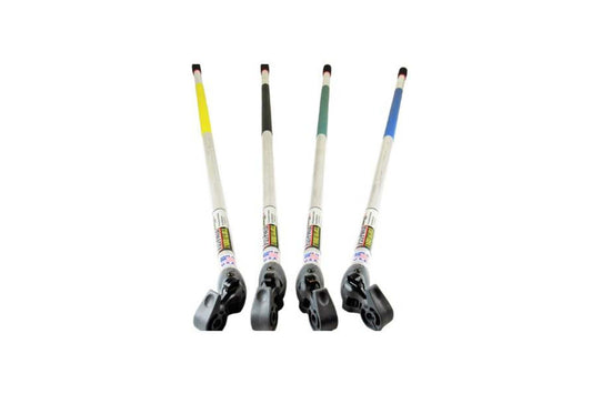 TG10 Food Industry Compliant Colored Handles for Easy-Clean™ Snap-On™ Flat Mops and Scrub Brushes (4 Pack)