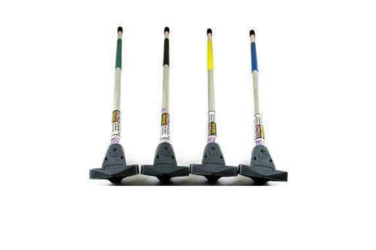 TG7 Food Industry Compliant Colored Handles for Squeegee and Push Brooms (6 Pack)